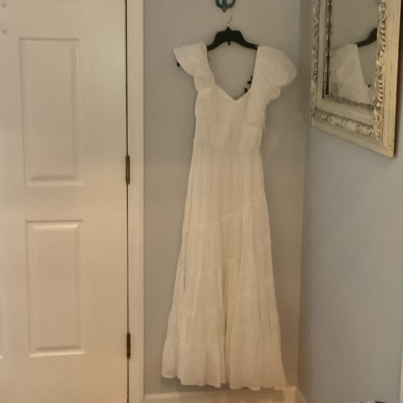 Free People Cream Maxi Dress - Picture 1 of 2